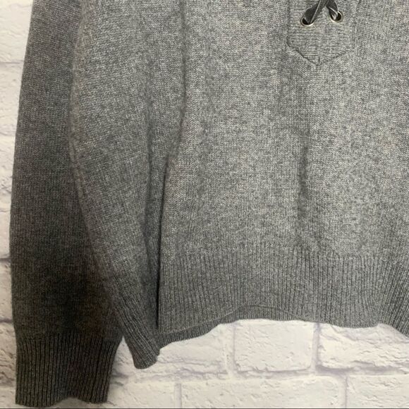 Rails Cashmere Wool Blend Olivia Lace Up Sweater C32 - Picture 7 of 14